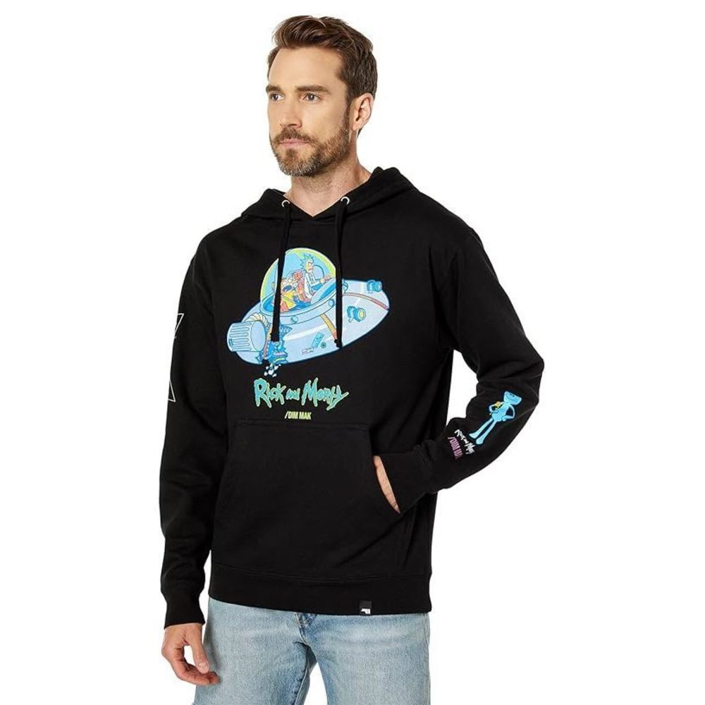 DIM MAK Dim Mak X Rick and Morty - Rest and Ricklaxation Hoodie, Black II, L